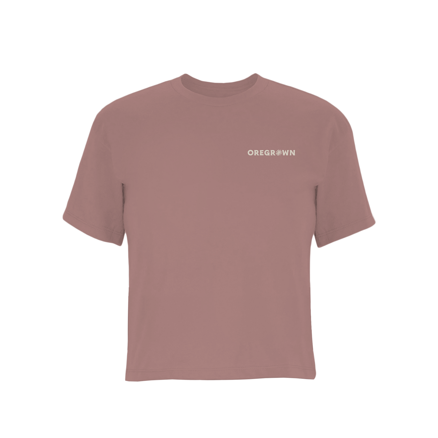 Womens Daisy Crop Tee | Hazy Pink
